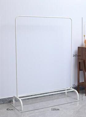 68n落地室内晾衣架简易家用晾衣杆挂衣架衣服凉的架子单杆式黑色