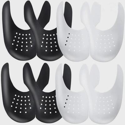 4Pcs Crease Protector Shoe Anti Crease Bending Crack Toe Cap