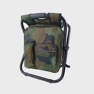 户外露营多功能试冰包凳便携折叠马扎沙滩钓鱼椅保温双肩包休闲椅
