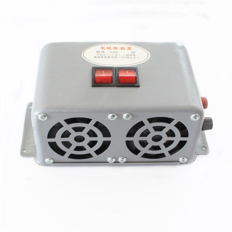 车载电暖风机三孔取暖器大功率汽车挡风玻璃除霜器暖风机12v24v