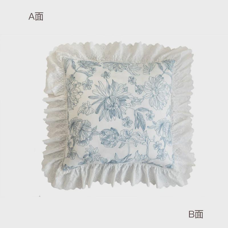 eq4f浮花抱枕|法式田园复古|小清新靠枕腰枕靠垫氛围感绣花