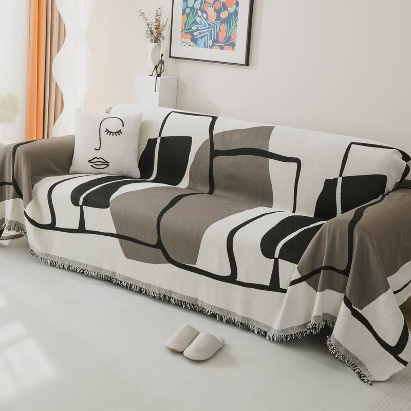 摩登沙发巾四季通用高端猫抓沙发套罩防简约全包沙发盖布沙发巾