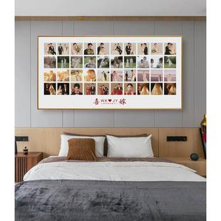 63n喜嫁多宫格定制婚纱照相框放大挂墙洗照片做成结婚精修相册玄