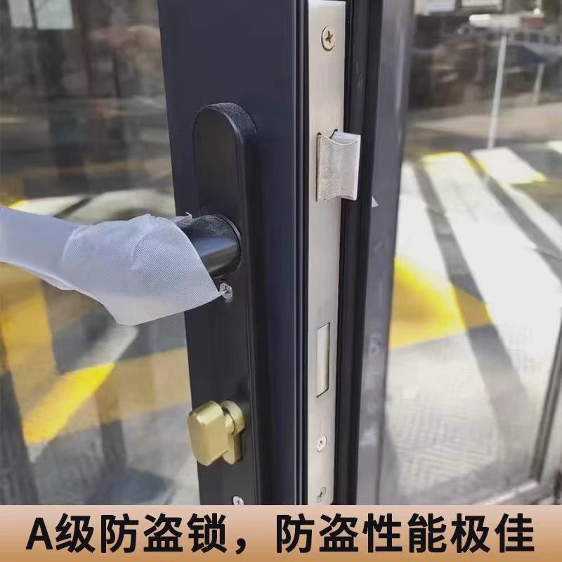 铝合金重型折叠门汽车4S贴膜店隔断玻璃门阳台客厅办公室推拉移门