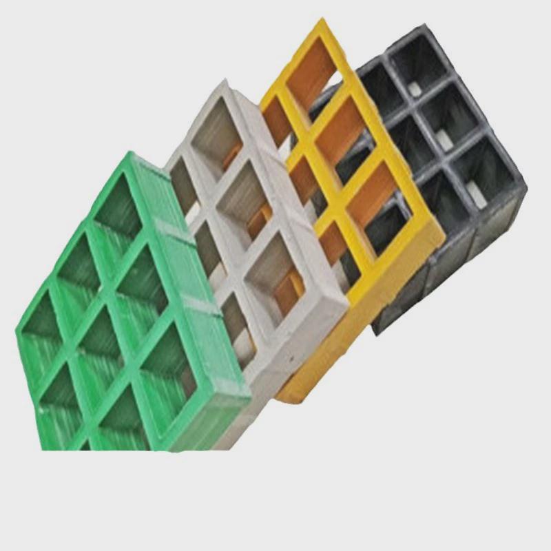 黄色玻璃钢格栅耐老化操作平台走道板绿色苗木护树板耐磨抗高温