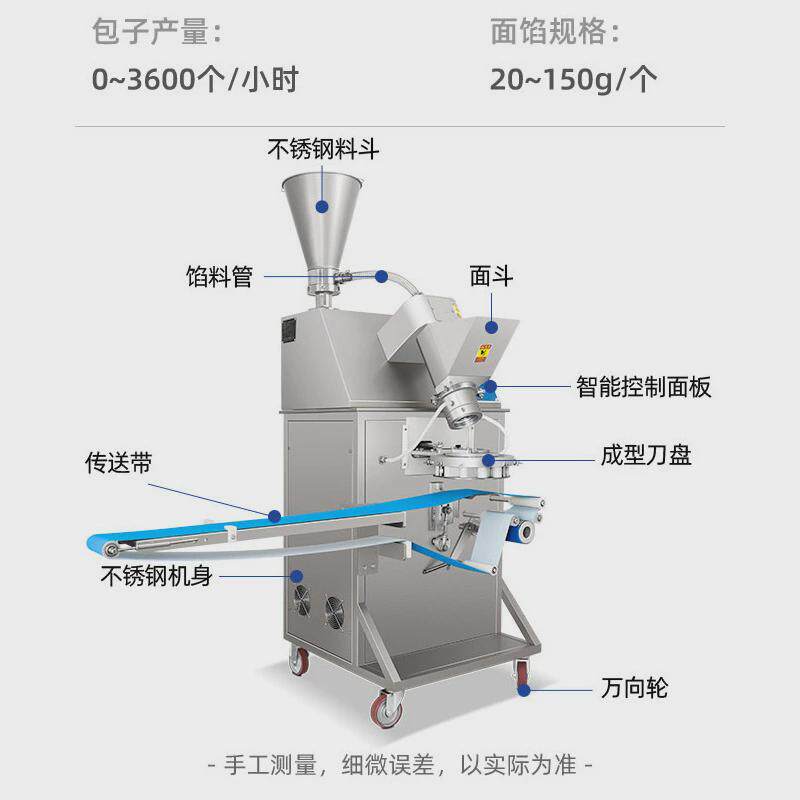 全自动包子机包子机一次成型包子机仿手工花纹商用绞龙式包子机
