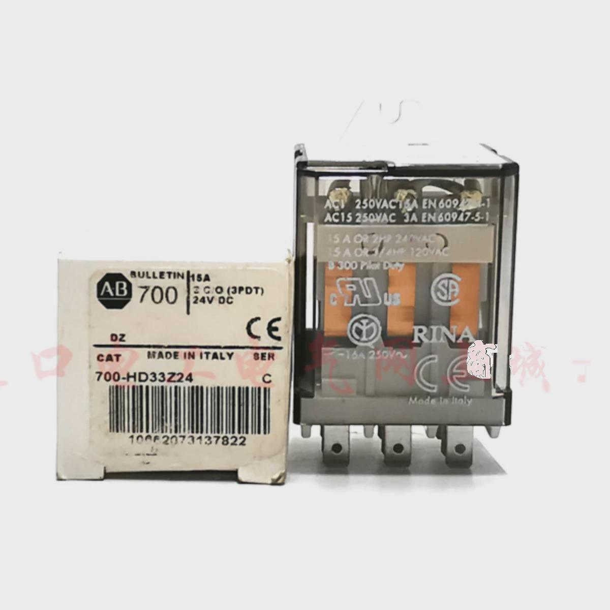 议价原装进口Allen-Bradley/AB继电器700-HD33Z24 24VDC 15A 现货