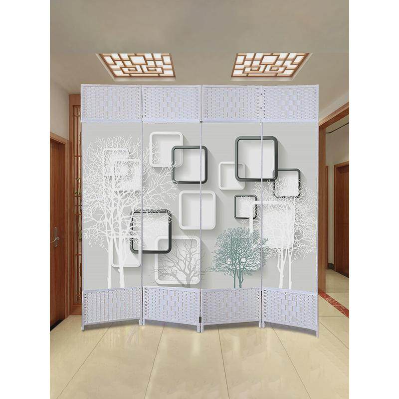屏风折叠移动隔断客厅帘简约现代实木遮挡墙玄关卧室新中式可新品