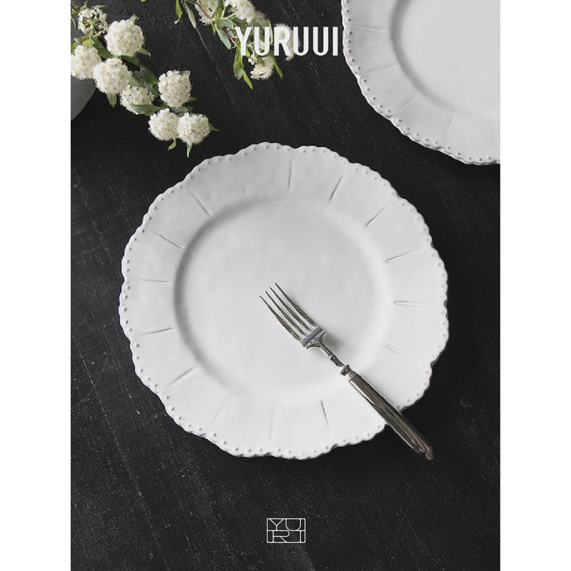 [YURUUI设计师]意大利Virginia Casa经典黑陶材质复古家用餐盘