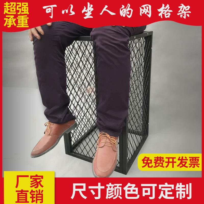 加粗网片 婚庆道具铁艺网格婚礼T台路引布置铁丝网立方体方框摆件