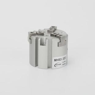 三爪卡盘手指气缸mhs3smc型二爪三卡盘四爪气动爪手指气缸mhs2