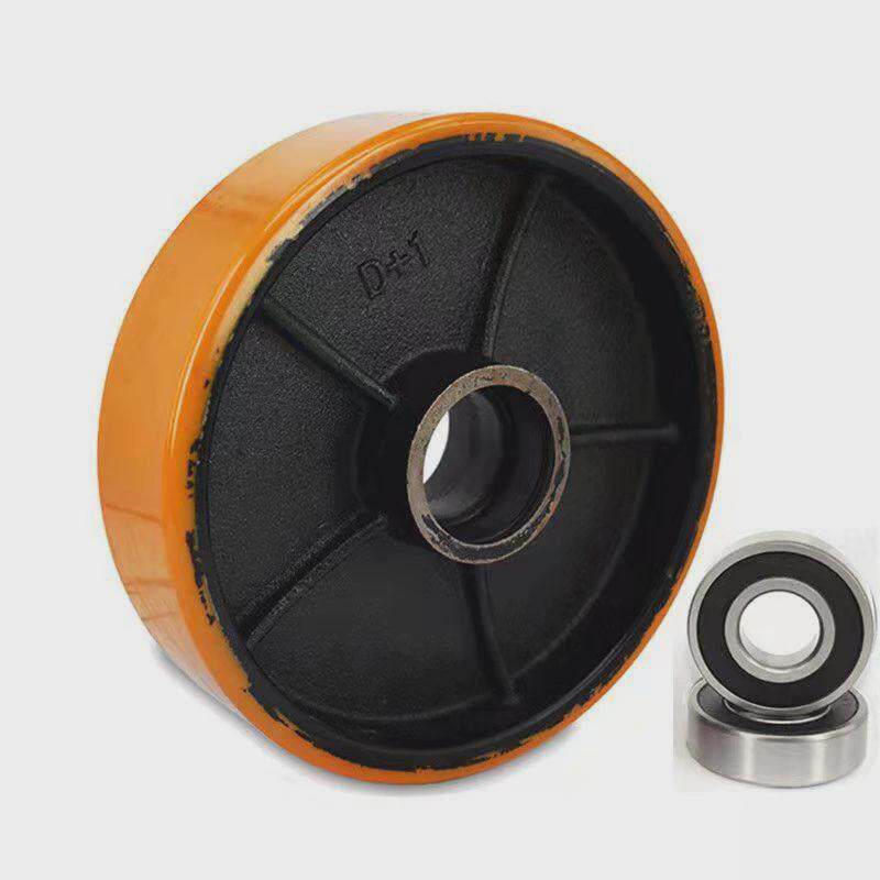 轮子30M堆高机3液压车手动2吨0吨PU动脚手M小855配件前轮轮20其他