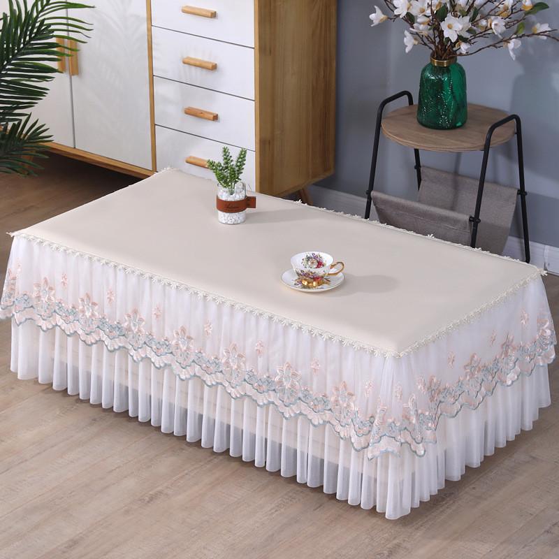 防水防油防烫茶几电视柜皮革桌布新款简约长方形餐全包桌布防尘罩