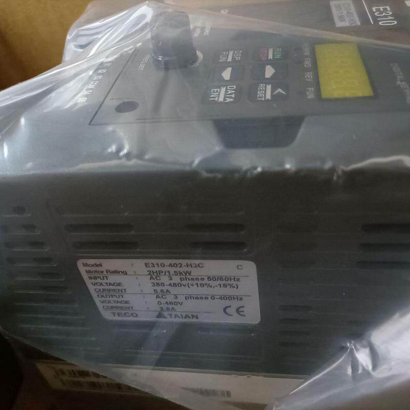 东元(台安)变频器e310-402-h3/h3c380v1.5kw401/403/405
