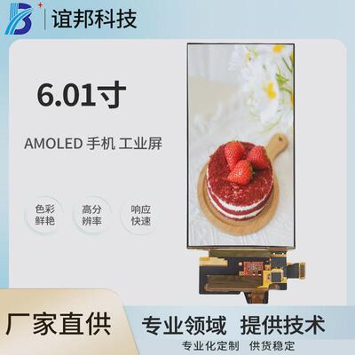 6.0寸高清oled屏amoled1080*2160mipi彩色手机硬显示屏幕