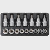 16件套六角梅花套筒扳手星形大飞米字E型内六角批头咀嘴改锥起子