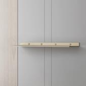 墙上置物架铝合金一字板上墙书架客厅金属壁挂式 展示层板开放搁板