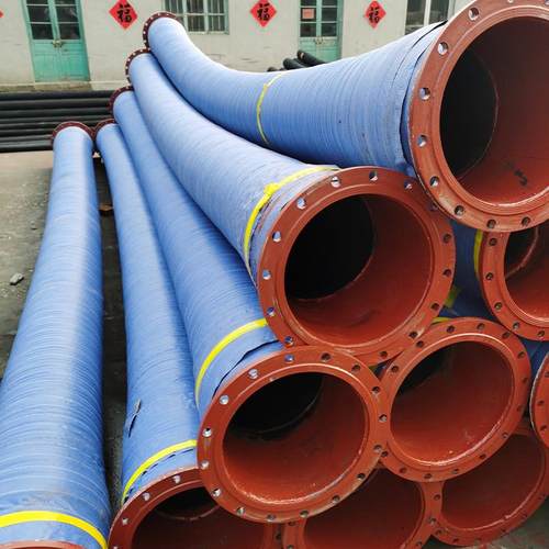 大口径排水夹布橡胶钢丝缠绕管负压吸水黑钢丝胶管耐磨波纹管