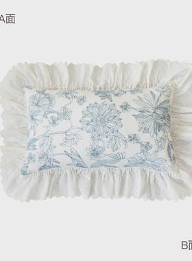 78n78n蜡笔派浮抱枕花|法式田园复古|小清新靠枕绣花靠垫氛围感腰
