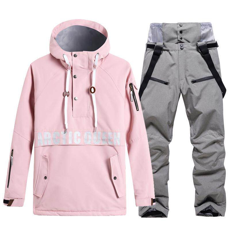 新款单板滑雪服男女套装情侣款冬季保暖滑雪韩版加厚衣裤双板套装