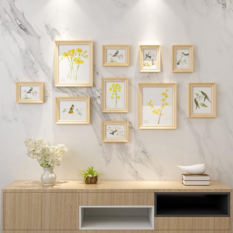 照片墙相片墙相框挂墙批发5710寸装饰背景墙免打孔影楼组合画框