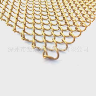 饰网不锈钢挂帘垂酒店餐厅卡座编织吊顶铁窗帘吊顶幕墙 金属螺旋装
