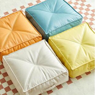 皮质蒲团坐垫地上日式懒人榻榻米可拆洗垫子客厅地垫加厚坐墩沙发