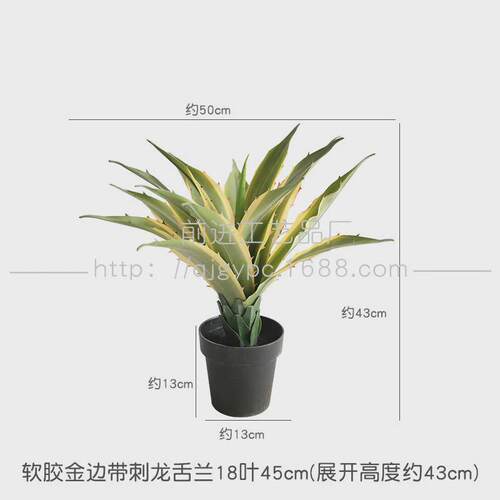仿真芦荟龙舌兰剑麻沙生植物小棵绿植家居门店造景堆景装饰摆件
