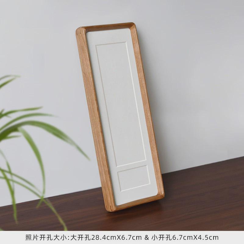 实木榫卯相框长条圆角斜边三联四联多张组合婚纱摆台桌面创意情侣