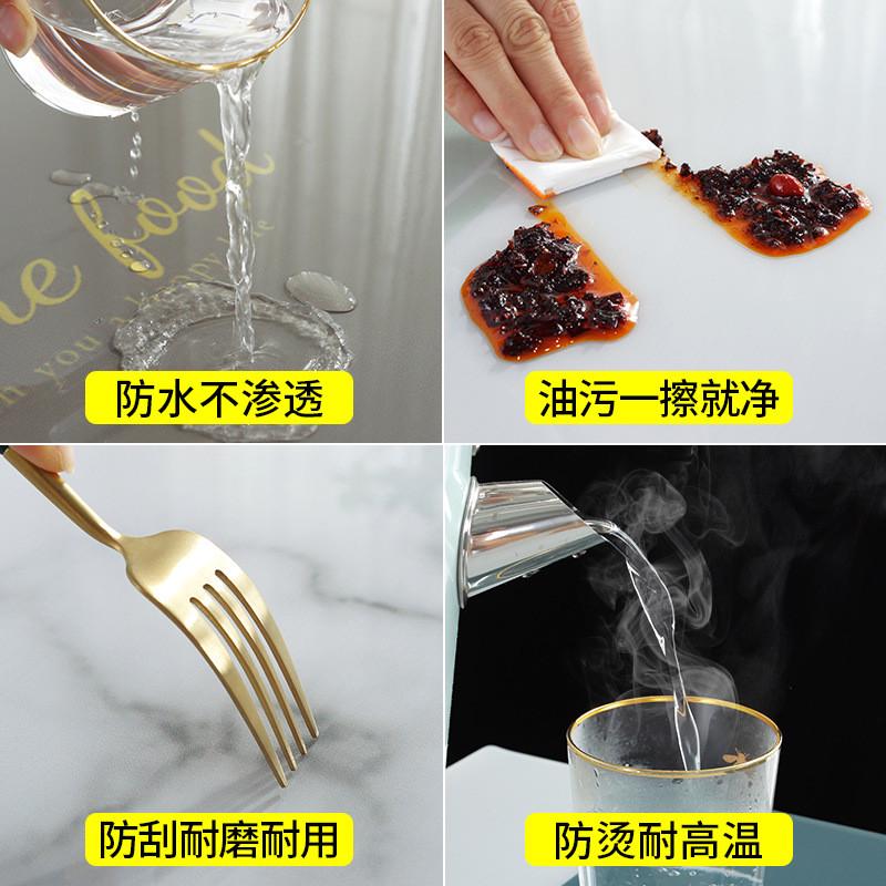 北欧冰箱盖布pvc软玻璃加厚防尘垫子防水防油单双开门洗衣机盖巾