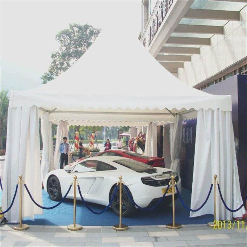 定制篷房铝合金尖顶篷白色四角防晒活动户外大型婚礼车展遮阳棚