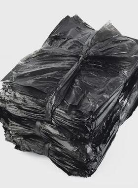 9WOR宾馆酒店一次性点断式垃圾袋加厚家用厨房宿舍收纳袋黑色塑料