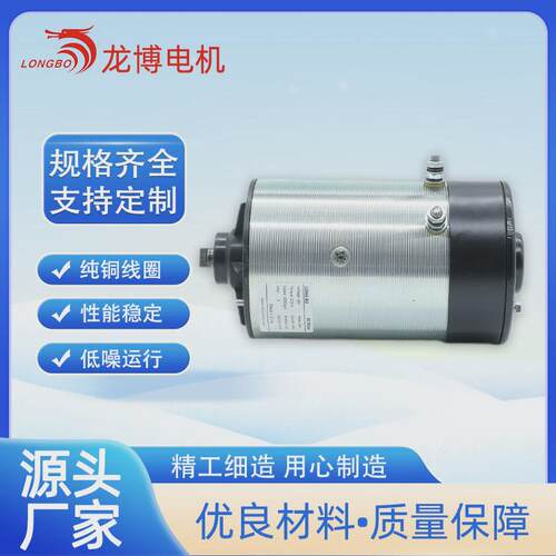 励磁直流有刷电机大功率2000w12v24V动力单元马达