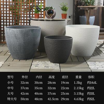 古法养鱼缸水培花盆特大号睡莲大缸养鱼乌龟流水造景荷花庭院花盆