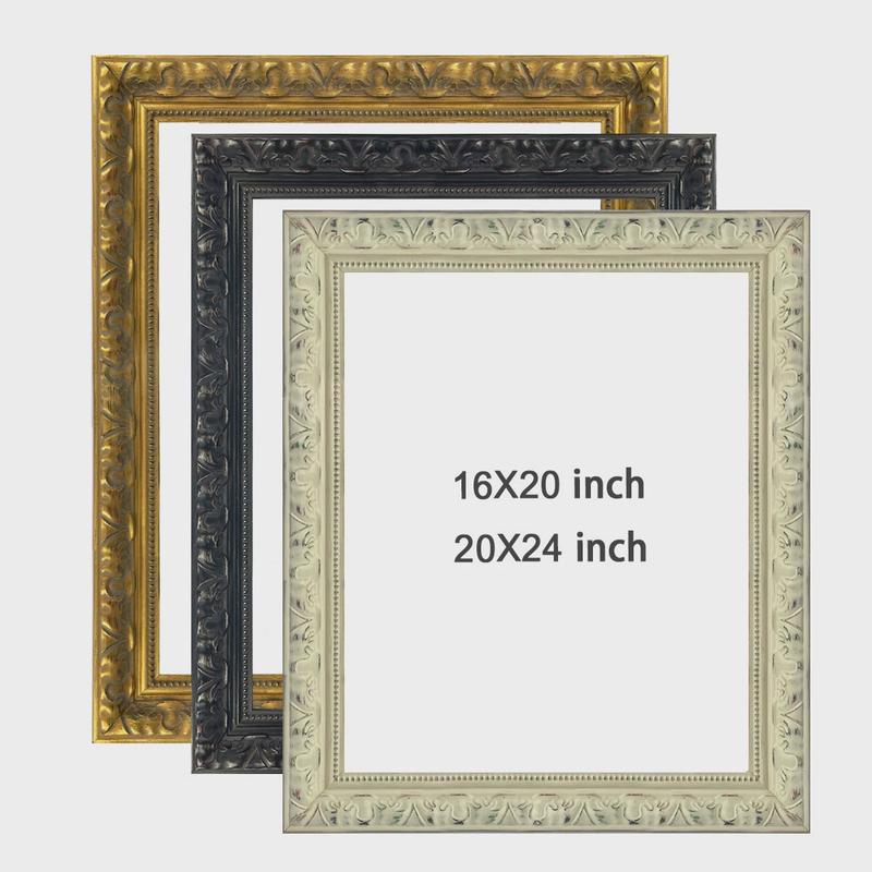 欧式大画框创意实木相框框挂墙8k4k装饰画装裱印花婚纱像框复古批