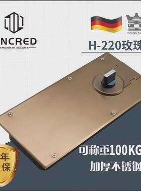 通用型220B玫瑰金拉丝盖板玻璃门地弹簧红色饰板有框门木门配件