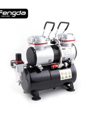 活塞式空压机as-196可移动工作无油空气压缩泵空压机