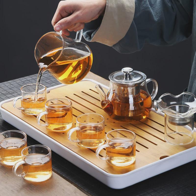 玻璃茶具套装家用功夫茶杯泡茶器冲茶喝茶茶壶会客办公室杯子红茶