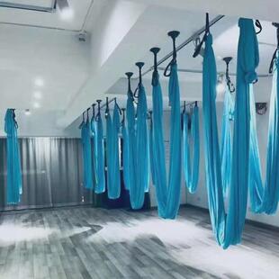 批发瑜伽馆空中瑜伽吊床倒立家用伸展带吊绳吊床加宽瑜珈弹力