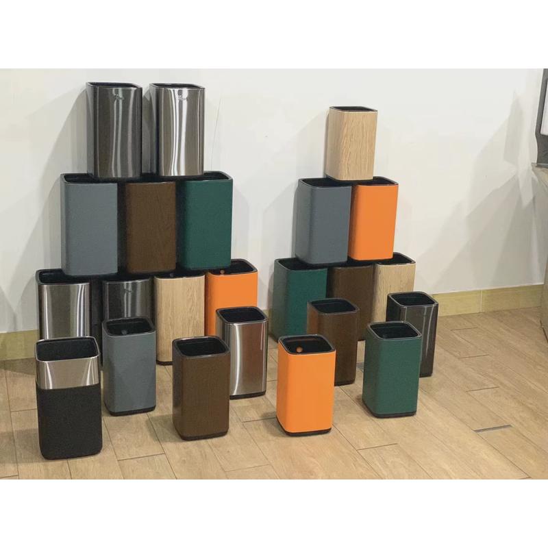 2023新款双层方形圆形直投酒店客厅客房办公室高用颜值垃圾桶包邮