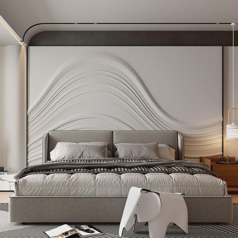 卧室客厅新材艺术精雕家装背景墙明轩精雕硬包工厂直供可来图制作