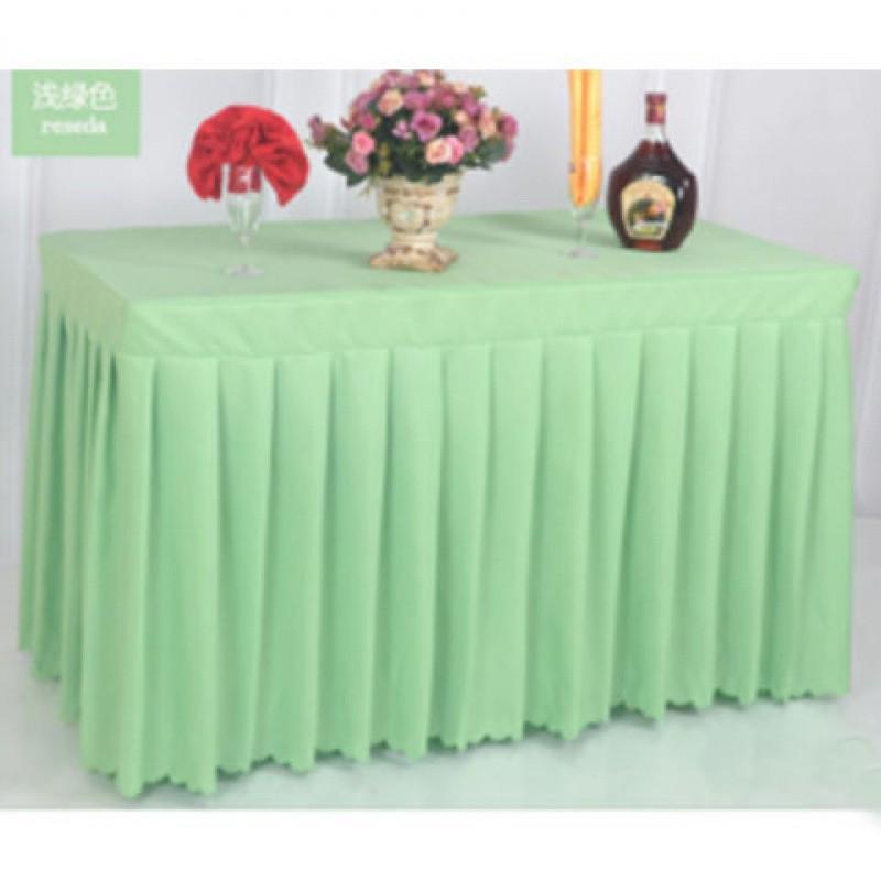 会议桌布冷餐套桌裙签到台裙展会活动办公桌罩红色长方形桌饮厂家