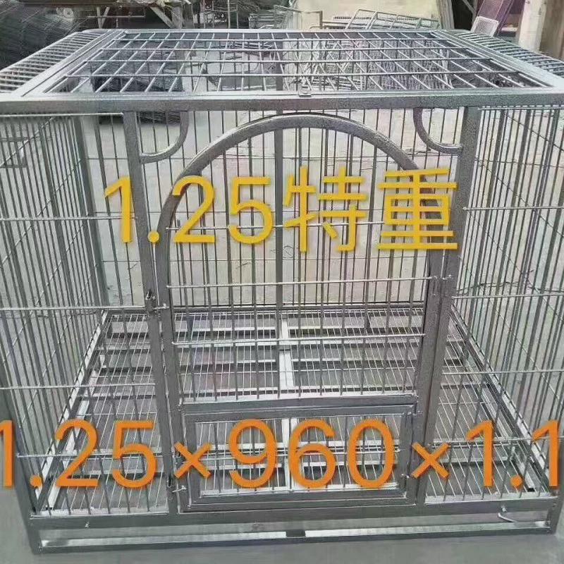 方管狗笼中大型犬狗笼子加粗加厚铁笼小型犬泰迪犬宠物笼铁笼子具