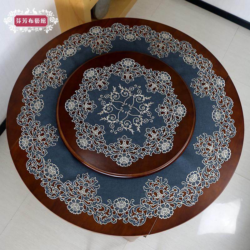 大圆桌布布艺欧式美式中式圆形刺绣花茶几盖巾台布家用镂空餐桌垫,居家布艺,桌布,淘宝优惠券,粉丝福利购,淘宝优惠卷