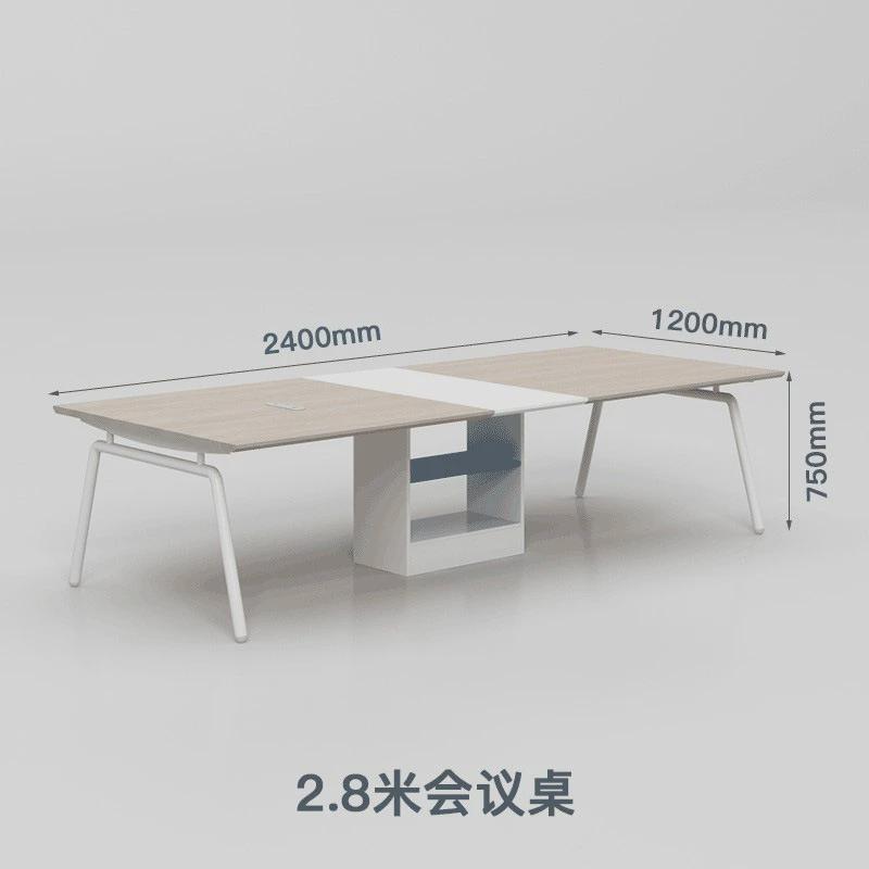 办公室家具小型办公桌简约现代开会桌长方形会议桌长桌接待工作台