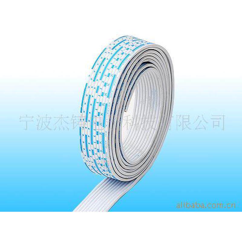 ul2468蓝白排线12排24awg根锁线导体11电控0.12mm厂家快递柜专用图片
