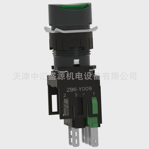 xb6aw3b1b带灯按钮16mm带灯圆形自复位24v绿色塑料按钮