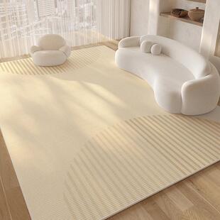 现代简约茶几毯沙发地毯客厅大面积全铺防滑线条易打理多尼尔地毯