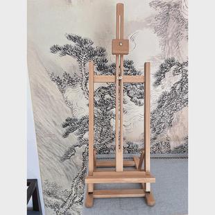 1.45米黄松木画架桌面广告展示架美术素描油画写生折叠榉木画架