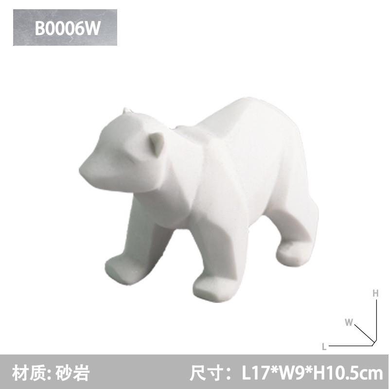 现代北欧简约动物小摆件萌宠家居装饰品客厅电视柜玄关摆设工艺品